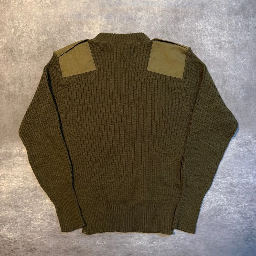 DSCP Valor Collection Military Wool Sweater Mens 40 New W Flaws Green Commando